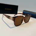 Balenciaga Folding Square Black Lens Sunglasses for Men & Women - 416091
