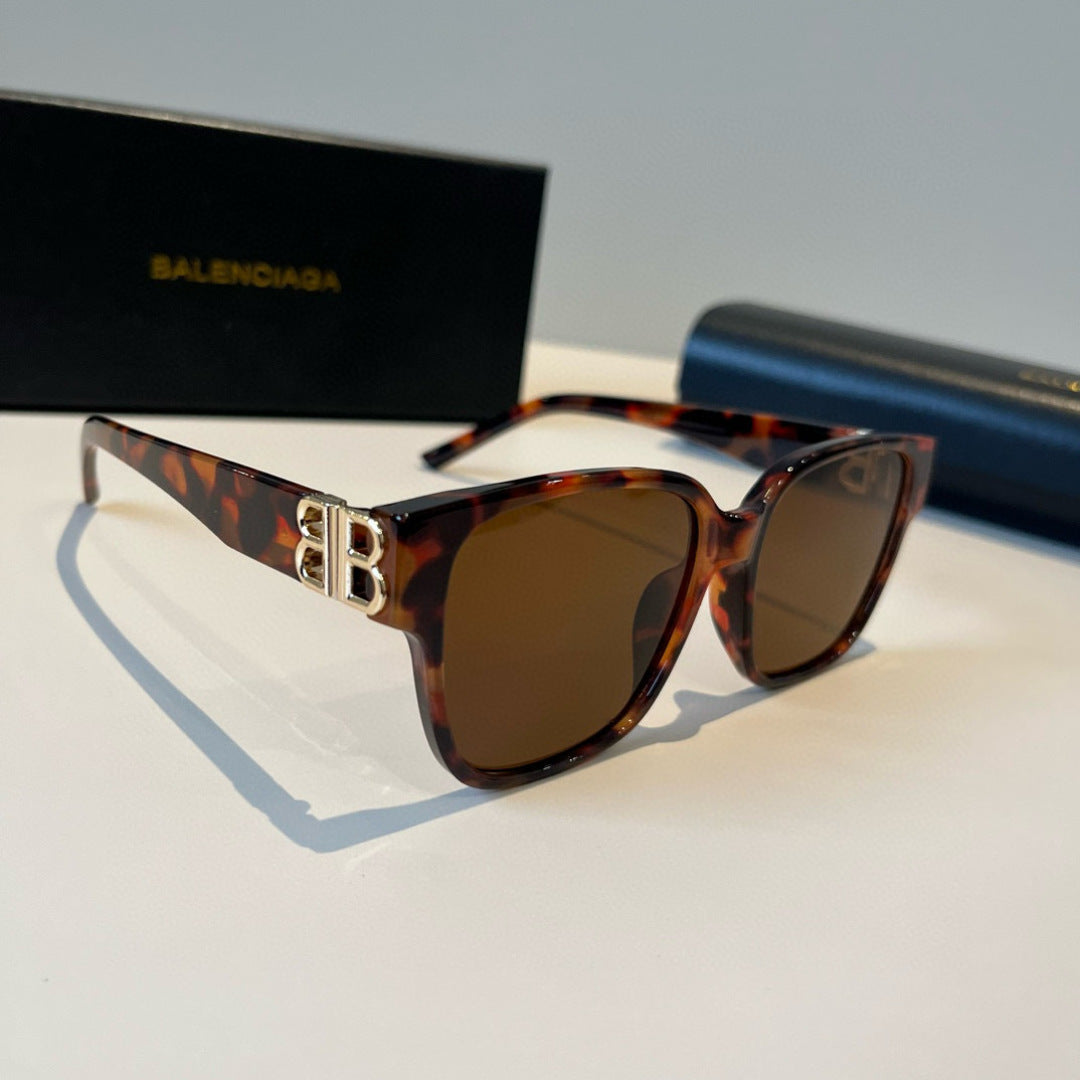 Balenciaga Folding Square Black Lens Sunglasses for Men & Women - 466035