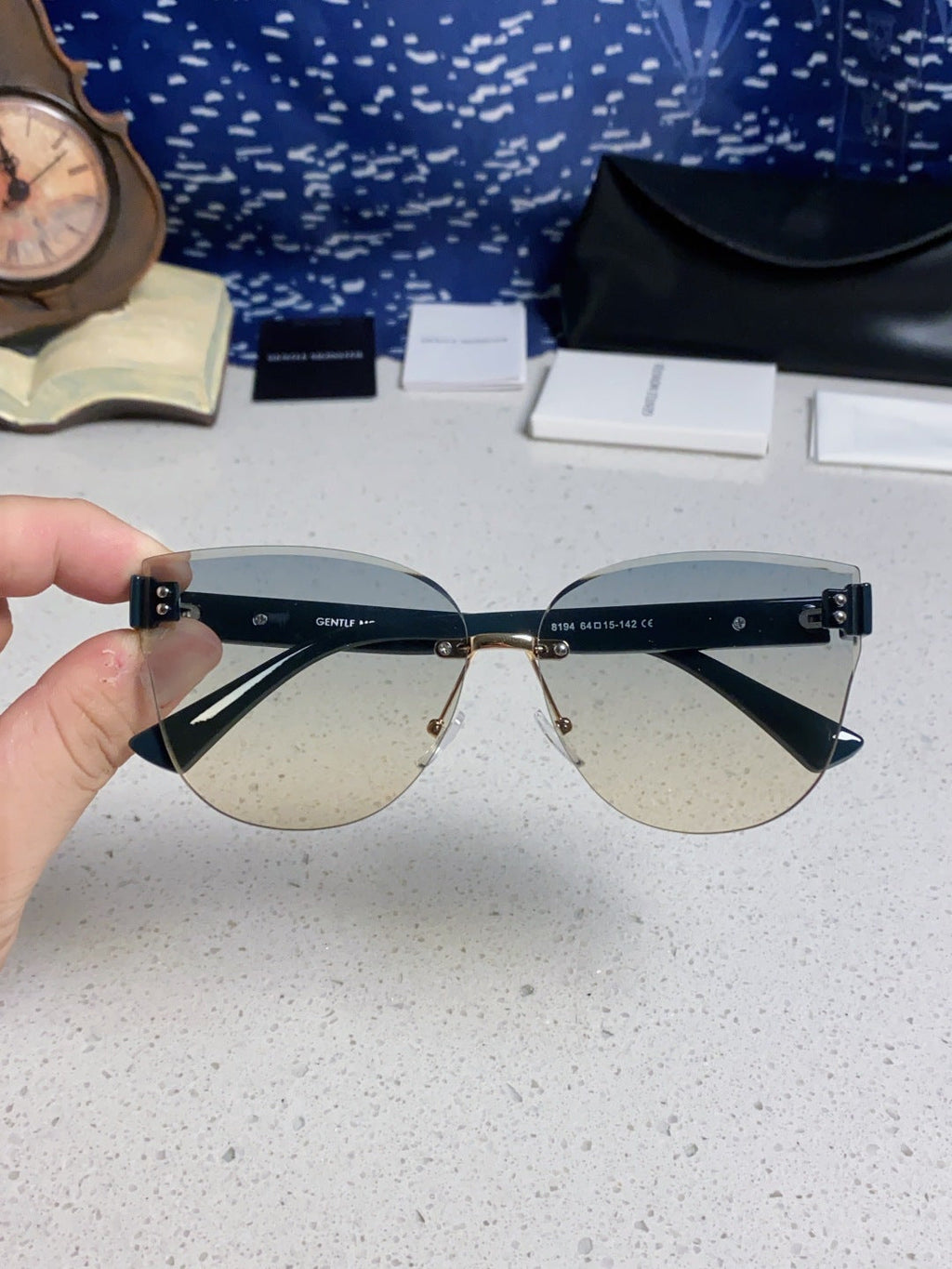 Gentle Monster 8194 Lightweight Rimless Silver Lens Sunglasses for Wo - 935507 - detail image 4