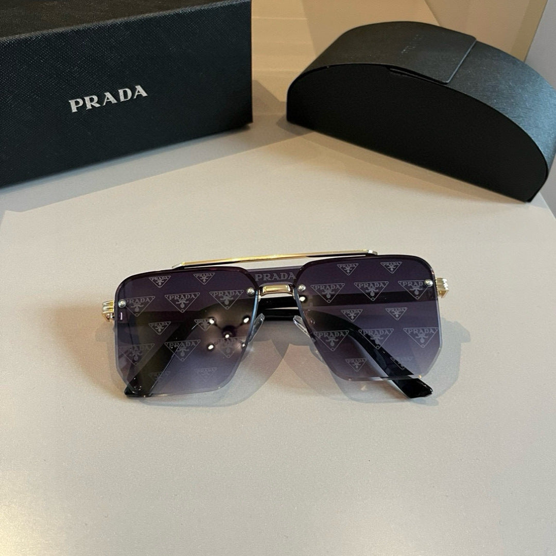 Prada Polarized Fashion Gold Lens Sunglasses for Men - 398906 - detail image 5