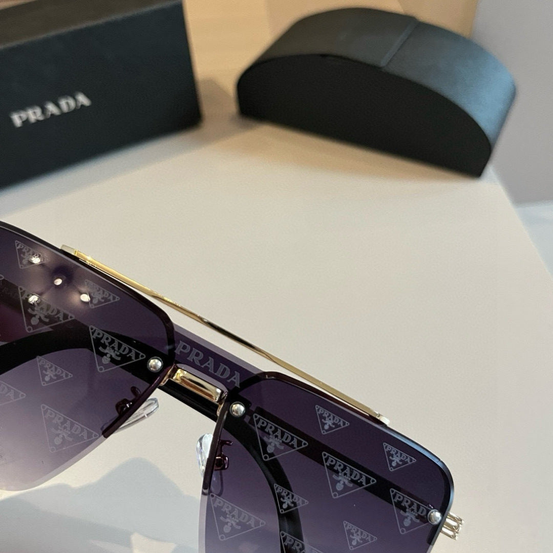 Prada Polarized Fashion Gold Lens Sunglasses for Men - 432077 - detail image 6