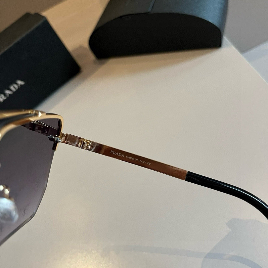 Prada Polarized Fashion Gold Lens Sunglasses for Men - 432077 - detail image 7