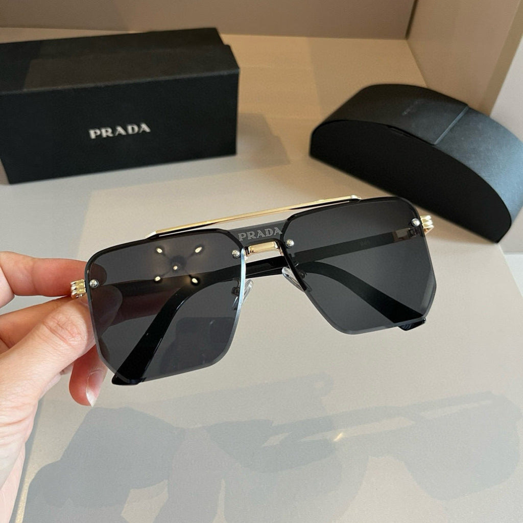 Prada Polarized Fashion Gold Lens Sunglasses for Men - 398907 - detail image 6
