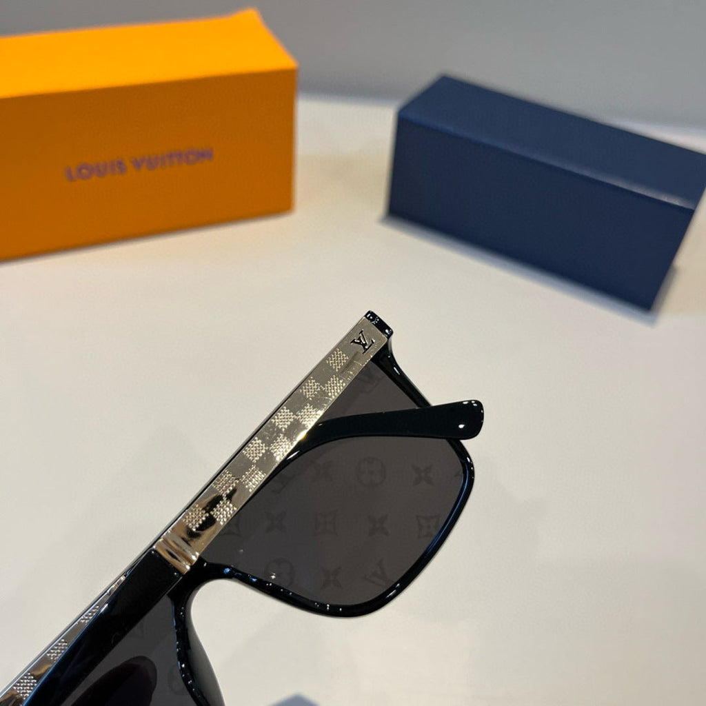 Louis Vuitton Metal Aviator Black Lens Sunglasses for Men & Women - 486277 - detail image 8