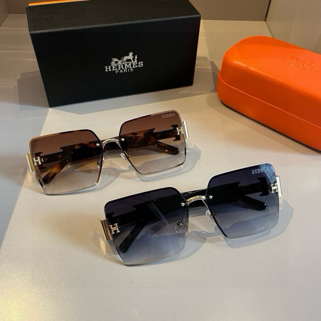 Hermès Oversized Gold Lens Sunglasses for Women - 450025 - detail image 10