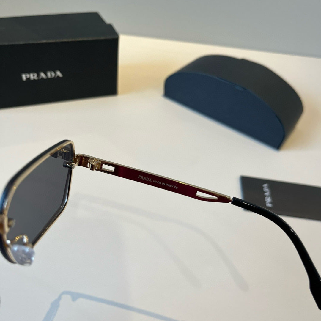 Prada Polarized Fashion Silver Lens Sunglasses for Men - 449414 - detail image 9
