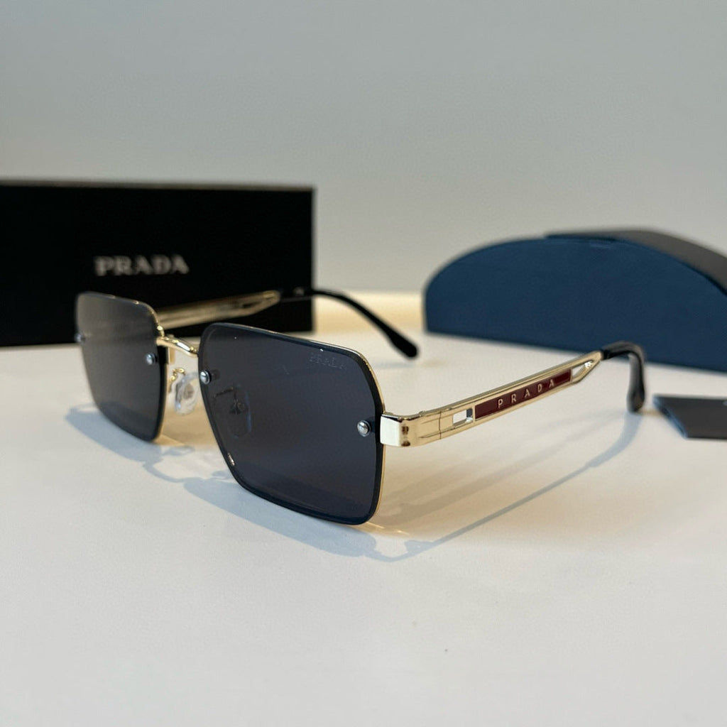 Prada Polarized Fashion Silver Lens Sunglasses for Men - 449414 - detail image 3