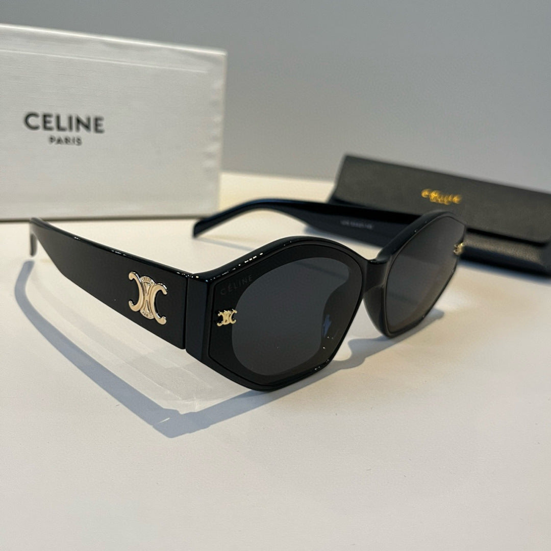 Celine Fashion Black Lens Sunglasses for Men & Women - 398876