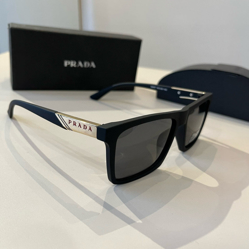 Prada Polarized Fashion Black Lens Sunglasses for Men - 449348