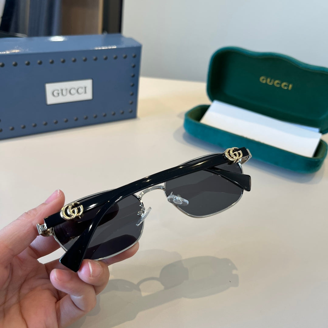 Gucci Polarized Fashion Silver Lens Sunglasses for Men - 866938 - detail image 7