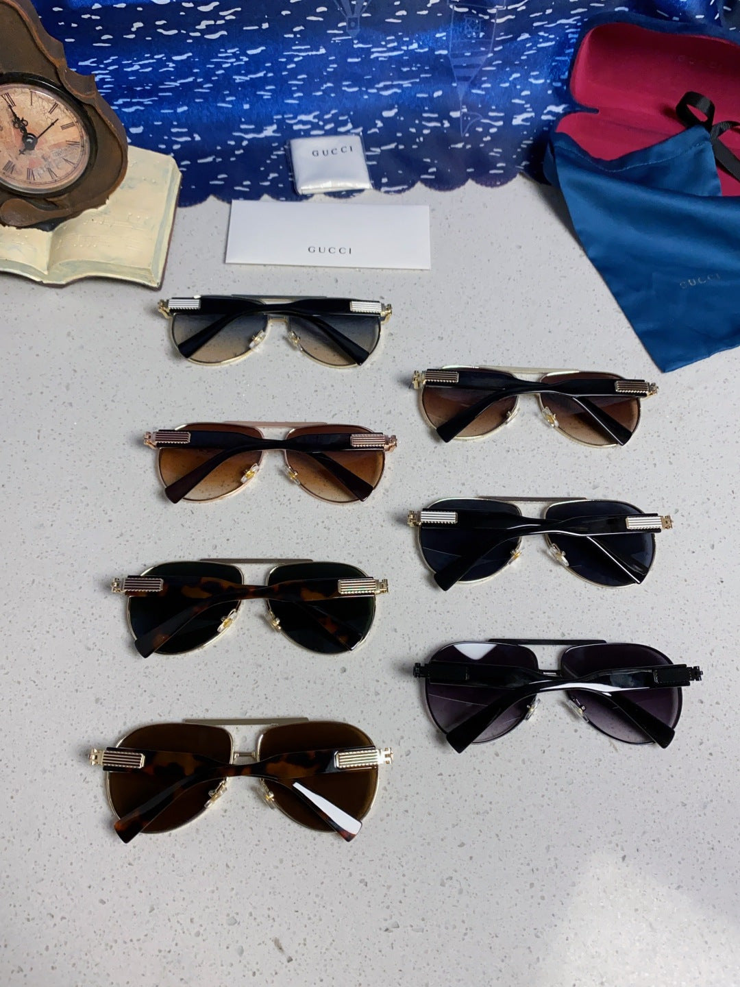 Gucci Aviator Silver Lens Sunglasses for Men & Women - 997538 - detail image 11