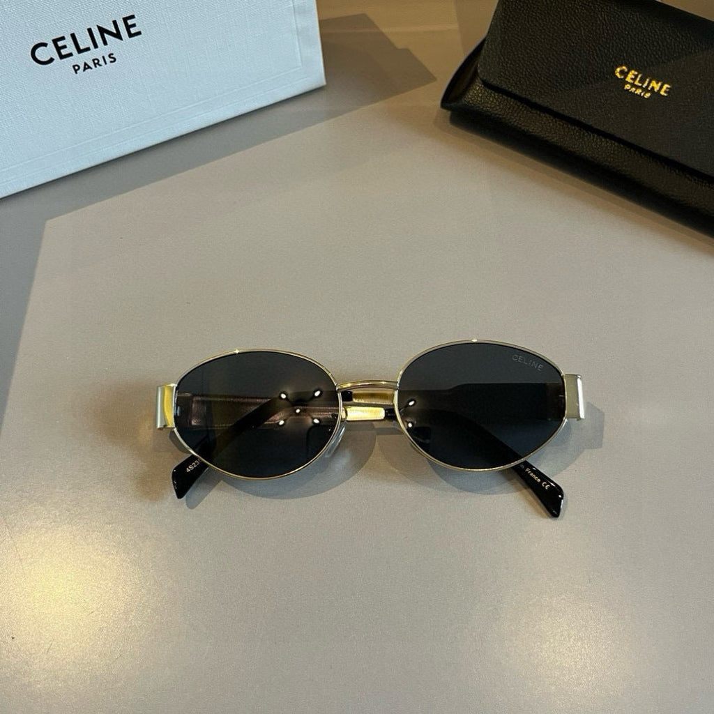 Celine Cat-Eye Gold Lens Sunglasses for Men & Women - 431966 - detail image 5