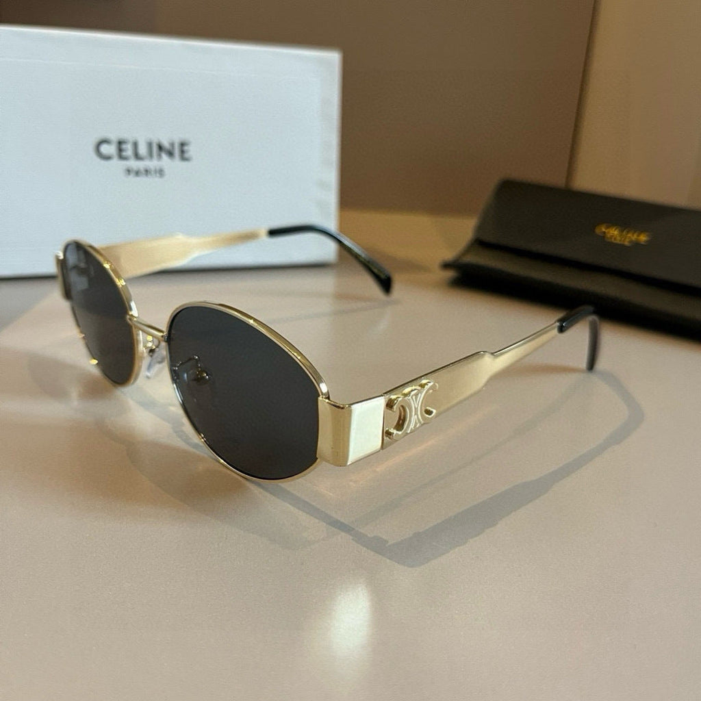 Celine Cat-Eye Gold Lens Sunglasses for Men & Women - 415630 - detail image 2