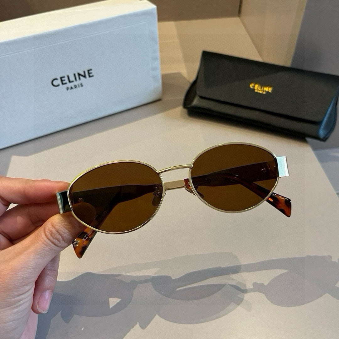 Celine Cat-Eye Gold Lens Sunglasses for Men & Women - 465500 - detail image 2