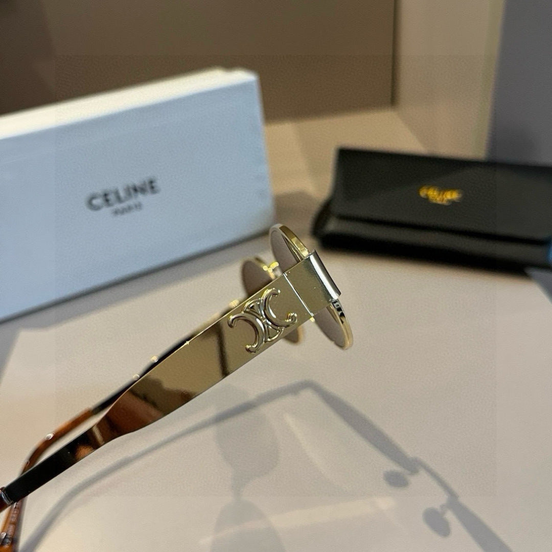 Celine Cat-Eye Gold Lens Sunglasses for Men & Women - 465500 - detail image 4