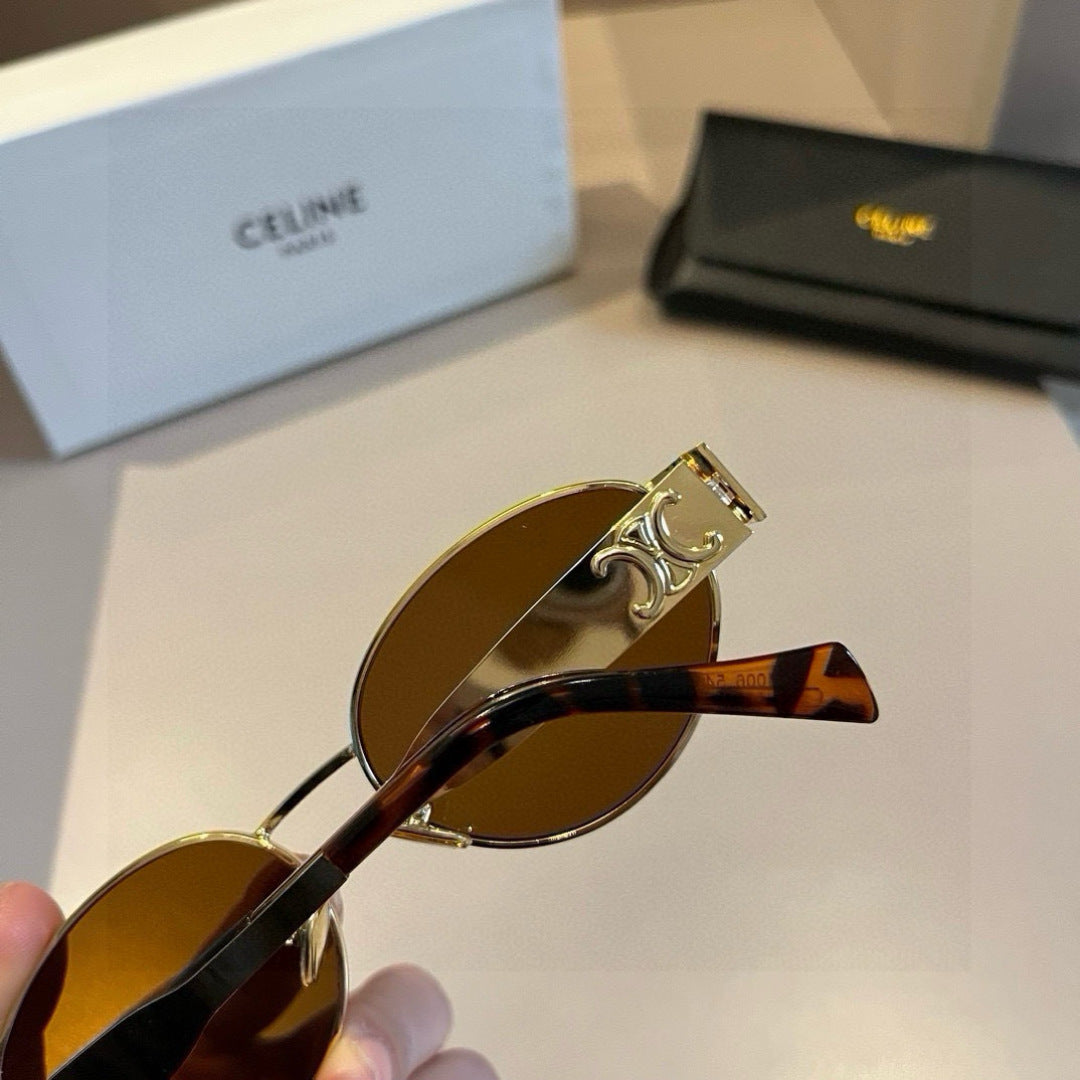 Celine Cat-Eye Gold Lens Sunglasses for Men & Women - 431968 - detail image 6