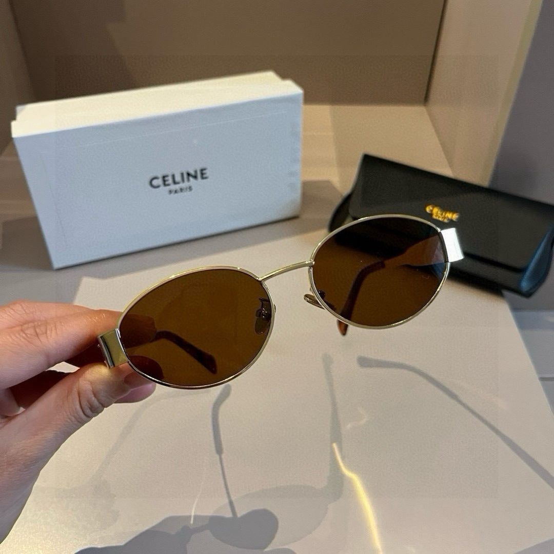 Celine Cat-Eye Gold Lens Sunglasses for Men & Women - 358307 - detail image 7