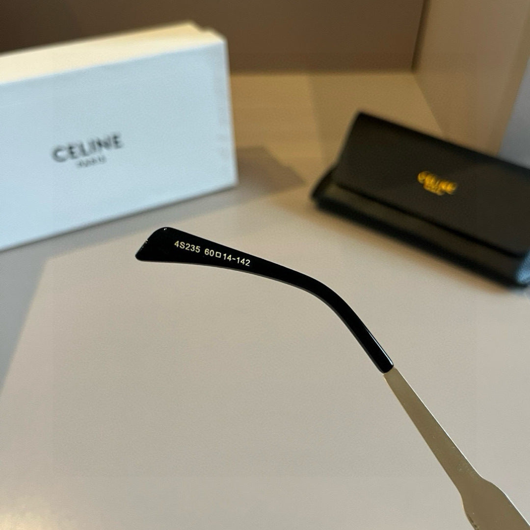 Celine Cat-Eye Gold Lens Sunglasses for Men & Women - 998072 - detail image 8