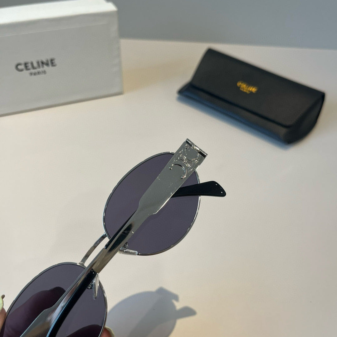 Celine Cat-Eye Silver Lens Sunglasses for Men & Women - 358310 - detail image 5