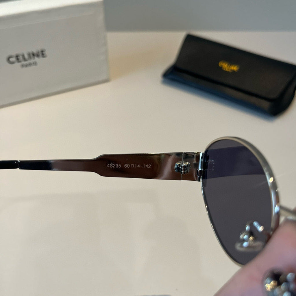 Celine Cat-Eye Silver Lens Sunglasses for Men & Women - 382521 - detail image 8