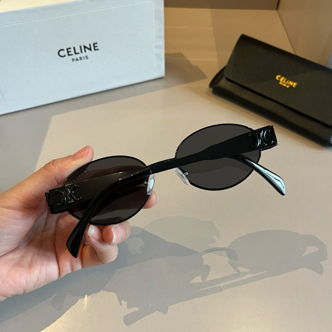 Celine Cat-Eye Silver Lens Sunglasses for Men & Women - 382522 - detail image 6