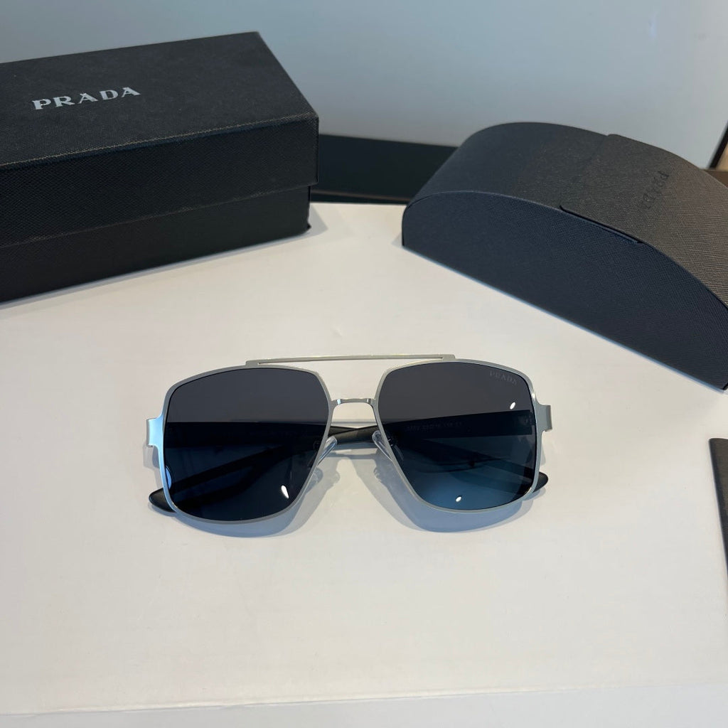 Prada Polarized Fashion Silver Lens Sunglasses for Men - 432095 - detail image 10