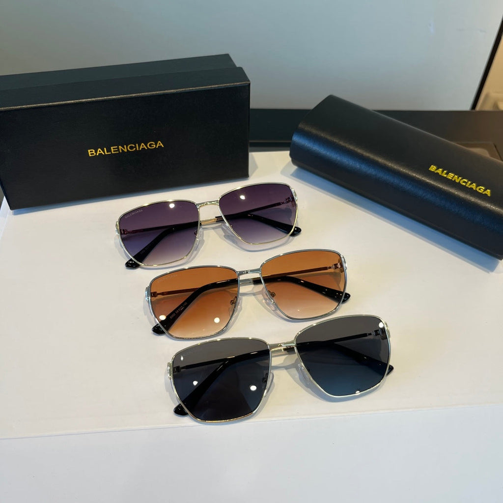 Balenciaga Rectangular Silver Lens Sunglasses for Men & Women - 935206 - detail image 9