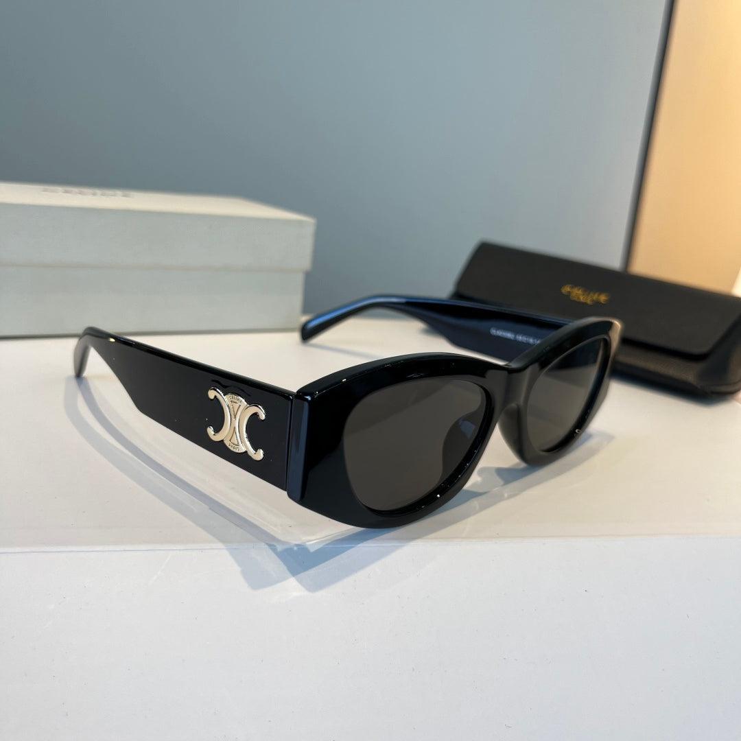 Celine Fashion Black Lens Sunglasses for Men & Women - 358333