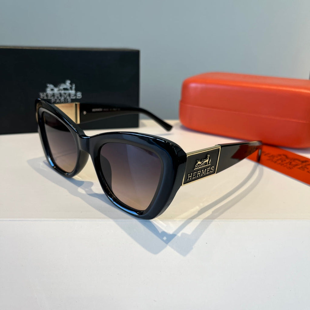 Hermès Oversized Black Lens Sunglasses for Women - 158681 - detail image 3