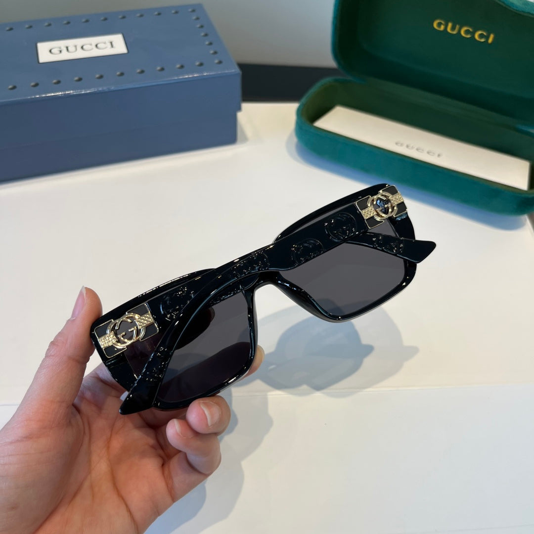 Gucci Oversized Black Lens Sunglasses for Women - 866944 - detail image 7