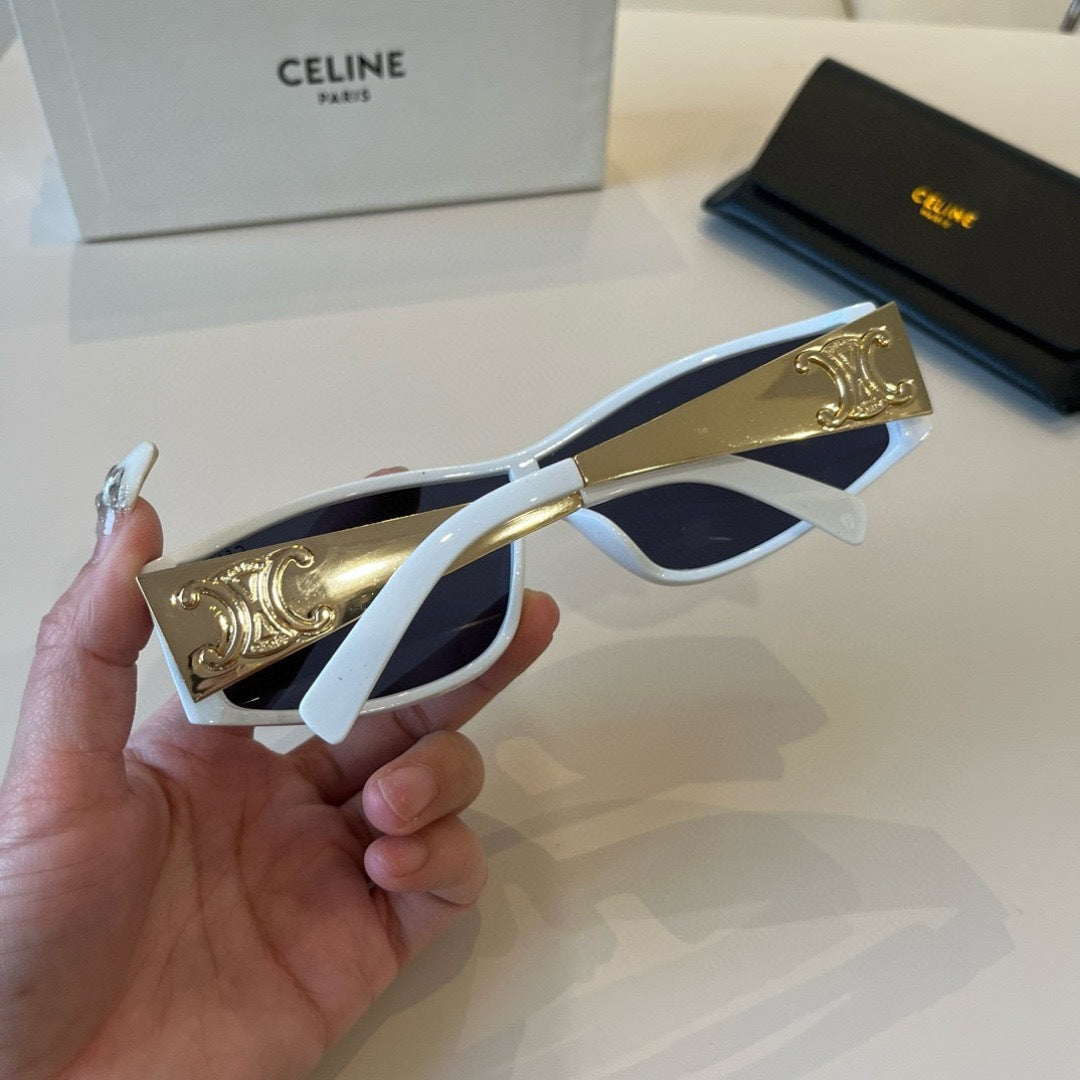 Celine Metal Fashion Blue Lens Sunglasses for Men & Women - 998052 - detail image 5