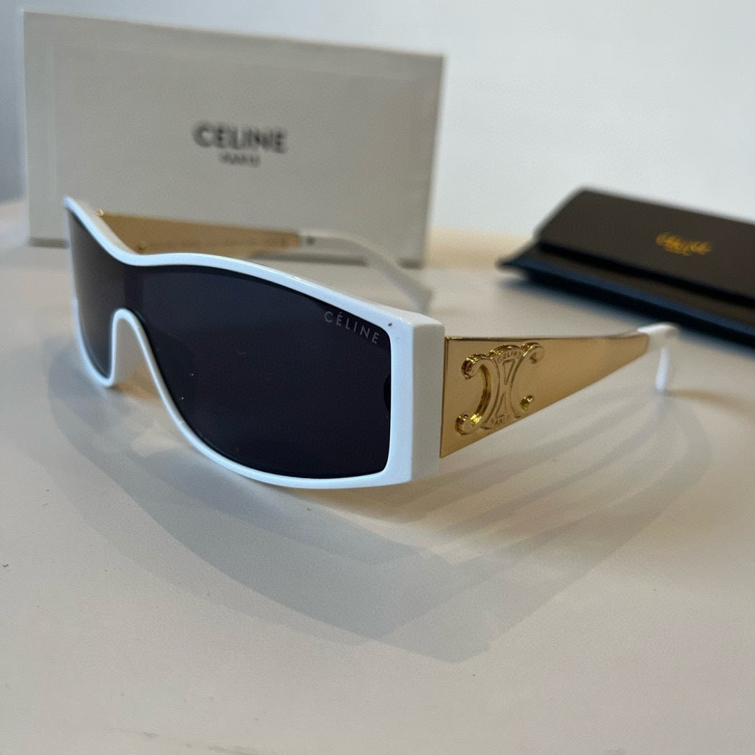Celine Metal Fashion Blue Lens Sunglasses for Men & Women - 998052 - detail image 3