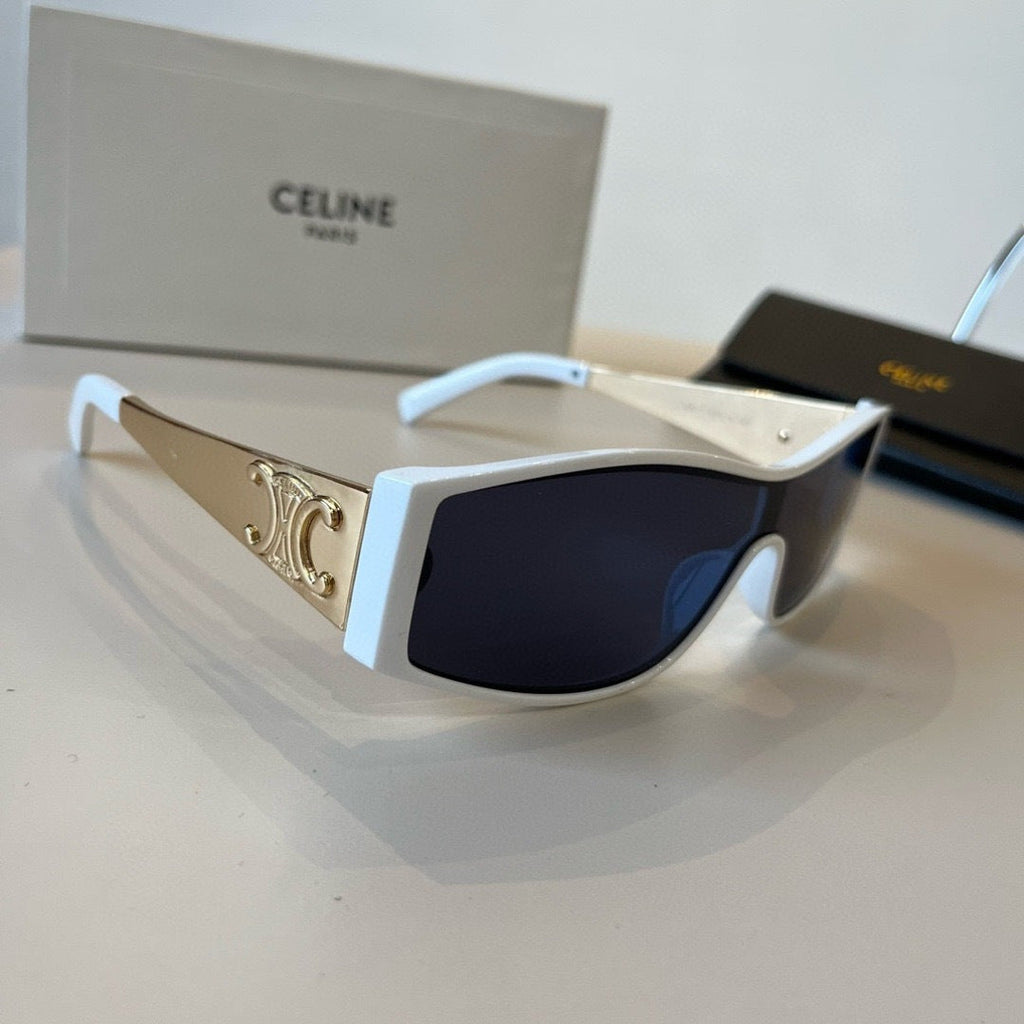 Celine Metal Fashion Blue Lens Sunglasses for Men & Women - 998052