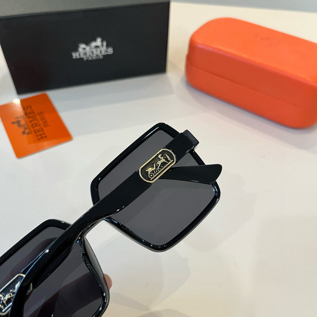 Hermès Round Black Lens Sunglasses for Women - 372644 - detail image 8