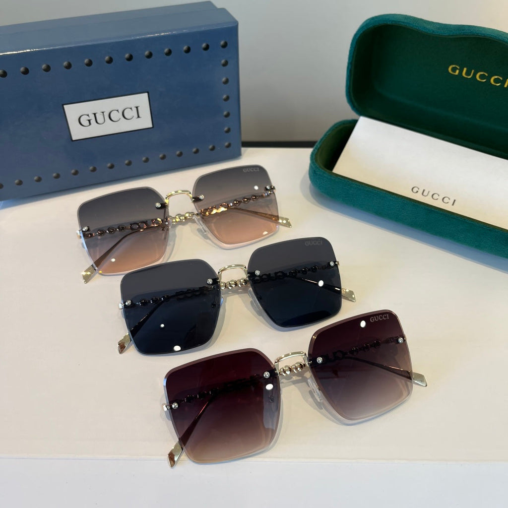 Gucci Oversized Silver Lens Sunglasses for Women - 997565 - detail image 10