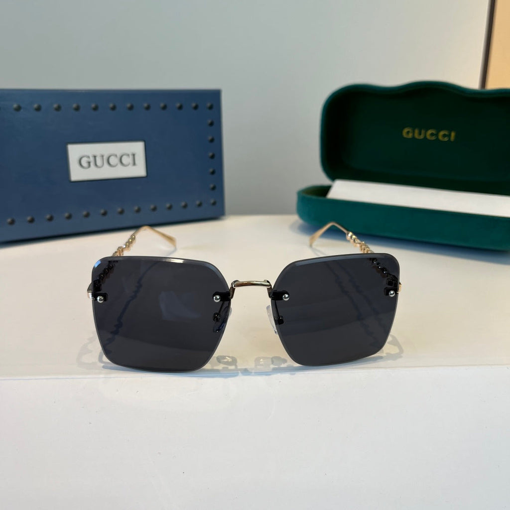 Gucci Oversized Silver Lens Sunglasses for Women - 866912 - detail image 2