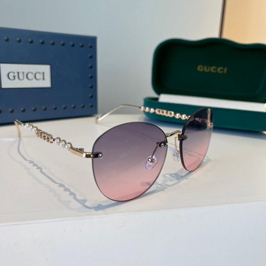 Gucci Oversized Silver Lens Sunglasses for Women - 866913