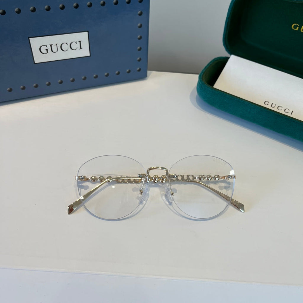Gucci Oversized Silver Lens Sunglasses for Women - 866915 - detail image 6