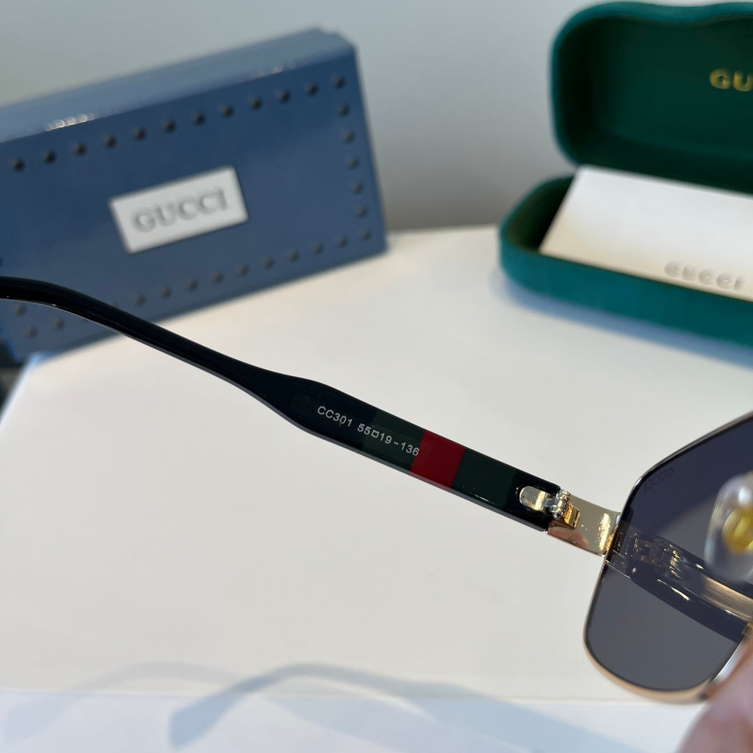 Gucci Oversized Silver Lens Sunglasses for Women - 866918 - detail image 10