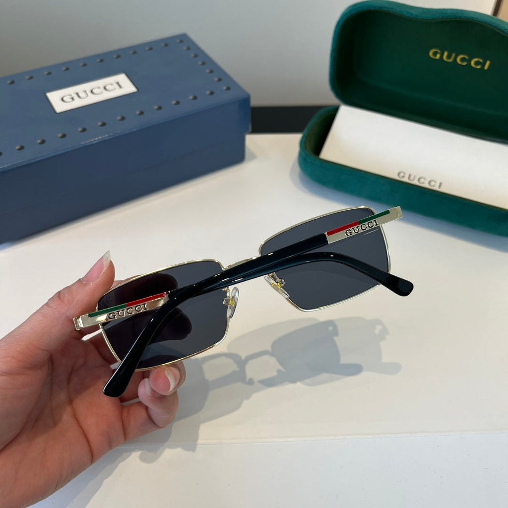 Gucci Oversized Silver Lens Sunglasses for Women - 997574 - detail image 7