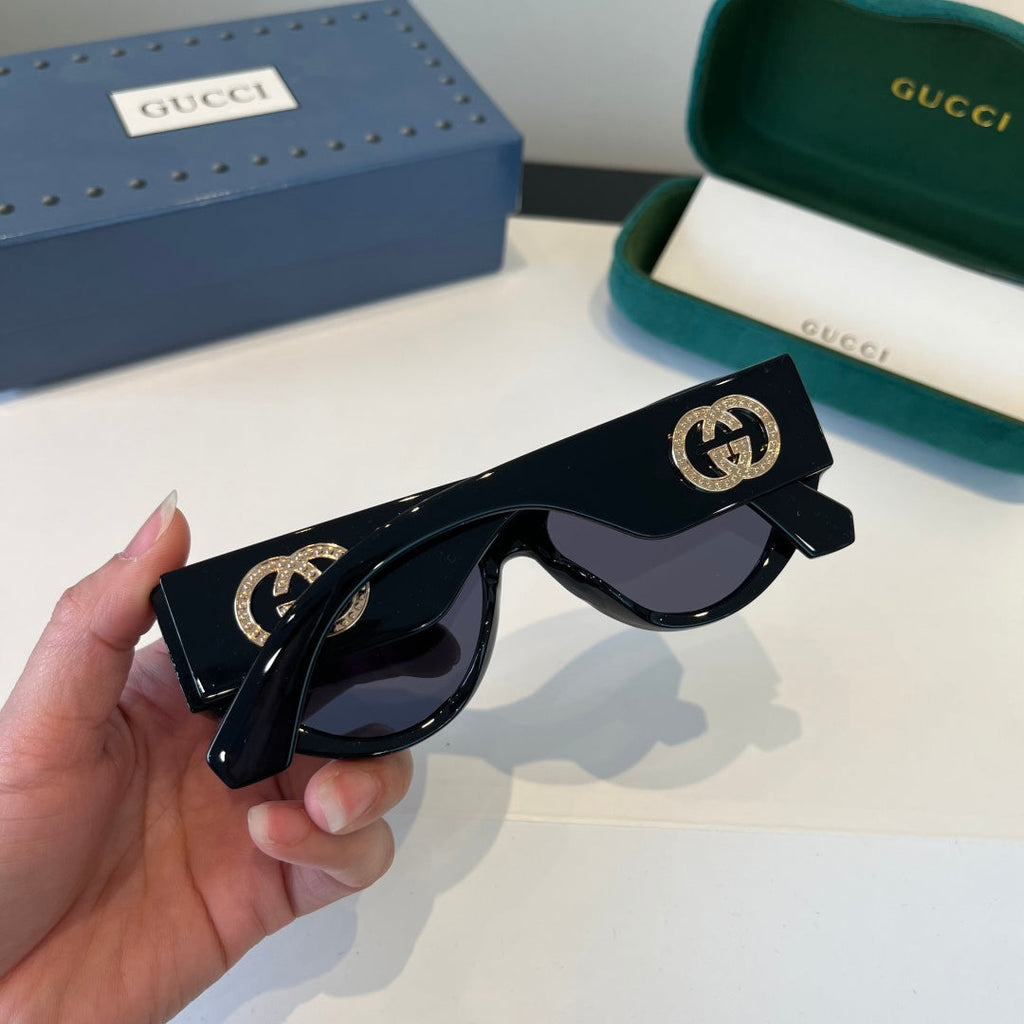 Gucci Cat-Eye Black Lens Sunglasses for Men & Women - 997575 - detail image 7