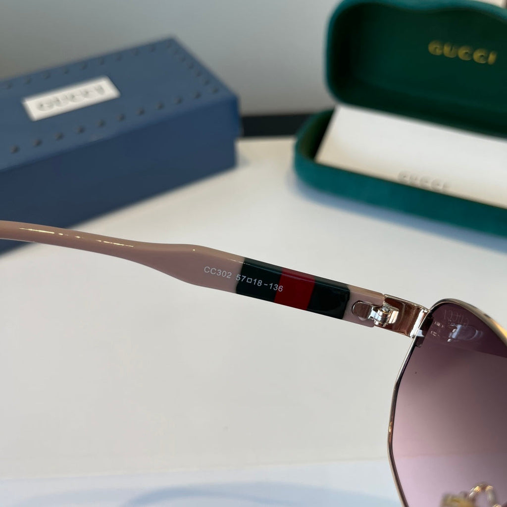 Gucci Oversized Silver Lens Sunglasses for Women - 997579 - detail image 6
