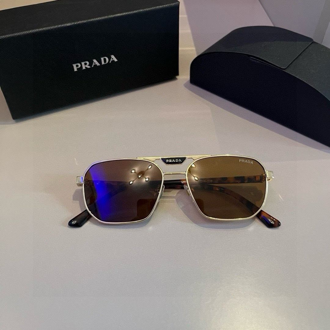 Prada Polarized Fashion Brown Lens Sunglasses for Men - 449398 - detail image 4