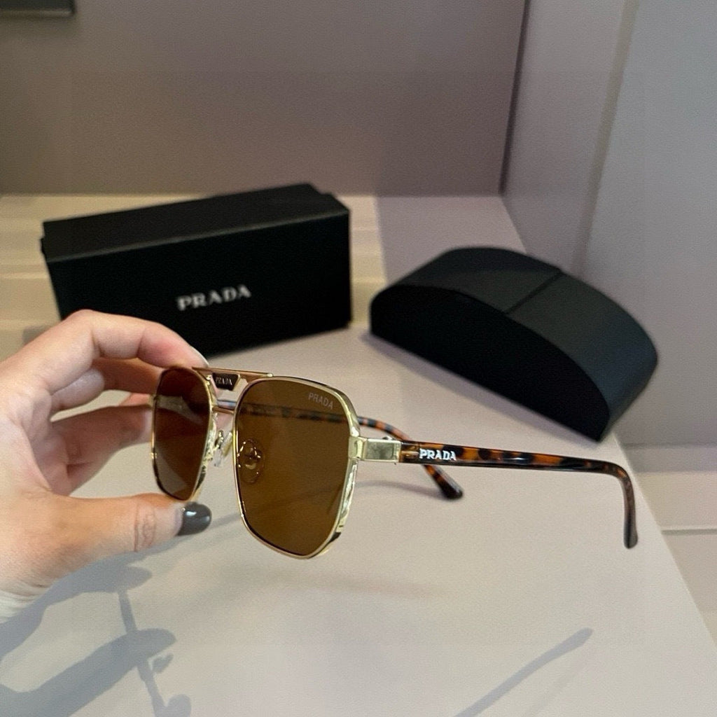 Prada Polarized Fashion Brown Lens Sunglasses for Men - 415755 - detail image 3