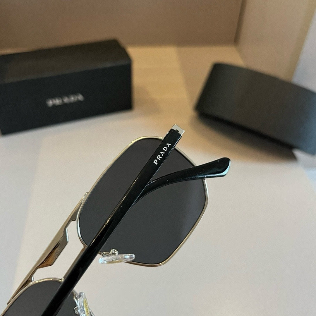 Prada Polarized Fashion Gold Lens Sunglasses for Men - 415756 - detail image 6