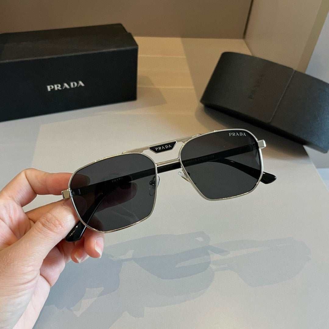 Prada Polarized Fashion Gold Lens Sunglasses for Men - 449399 - detail image 5
