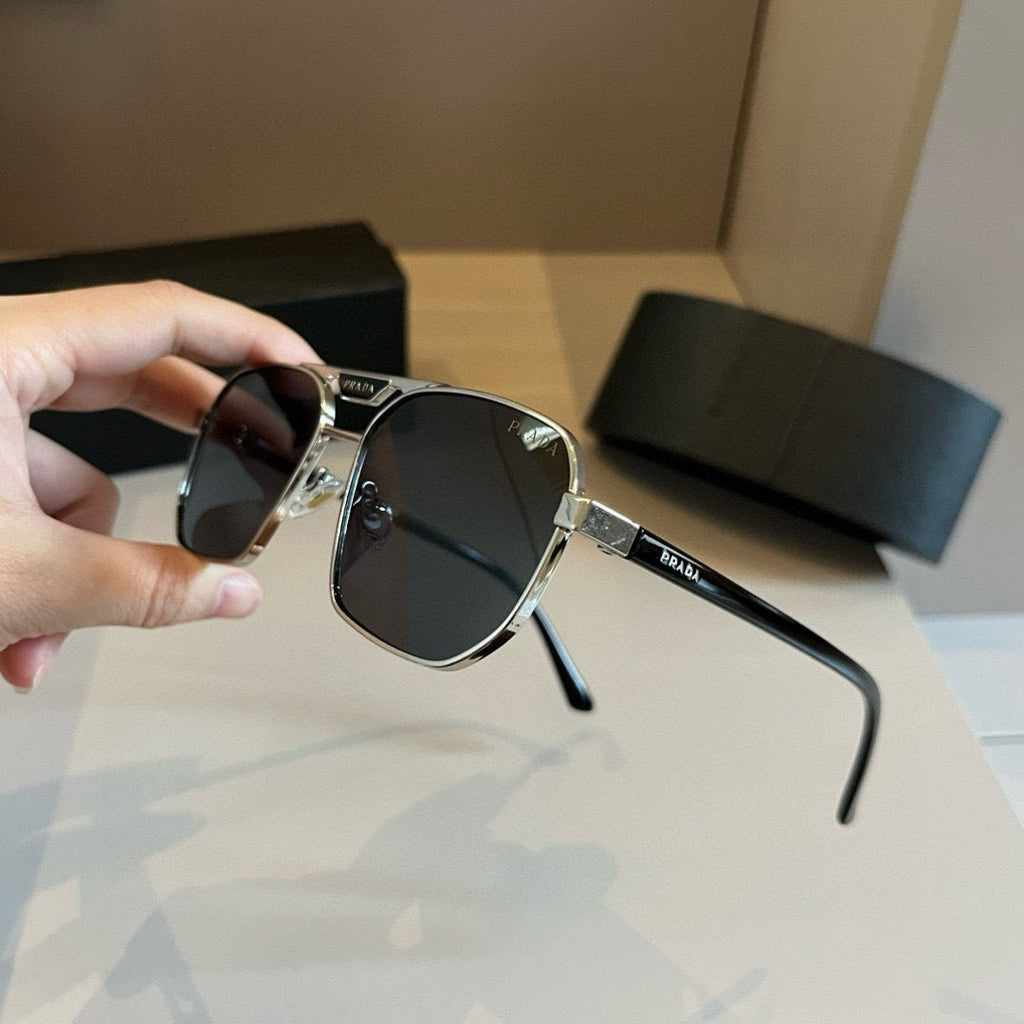 Prada Polarized Fashion Gold Lens Sunglasses for Men - 415756 - detail image 4