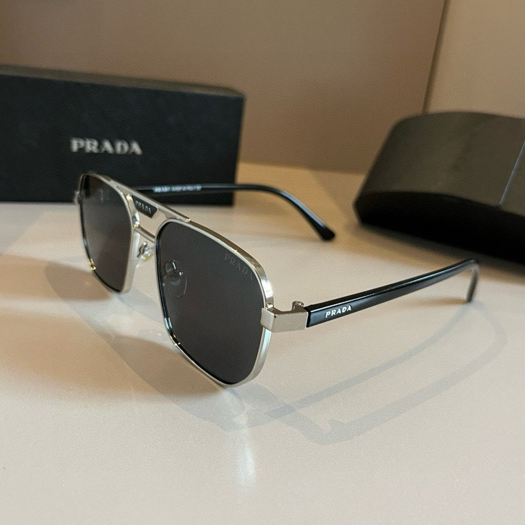 Prada Polarized Fashion Gold Lens Sunglasses for Men - 398965 - detail image 3