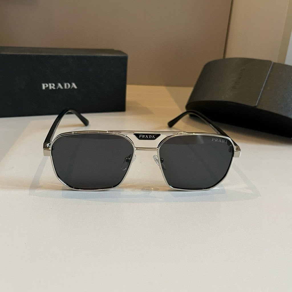 Prada Polarized Fashion Gold Lens Sunglasses for Men - 415756 - detail image 2