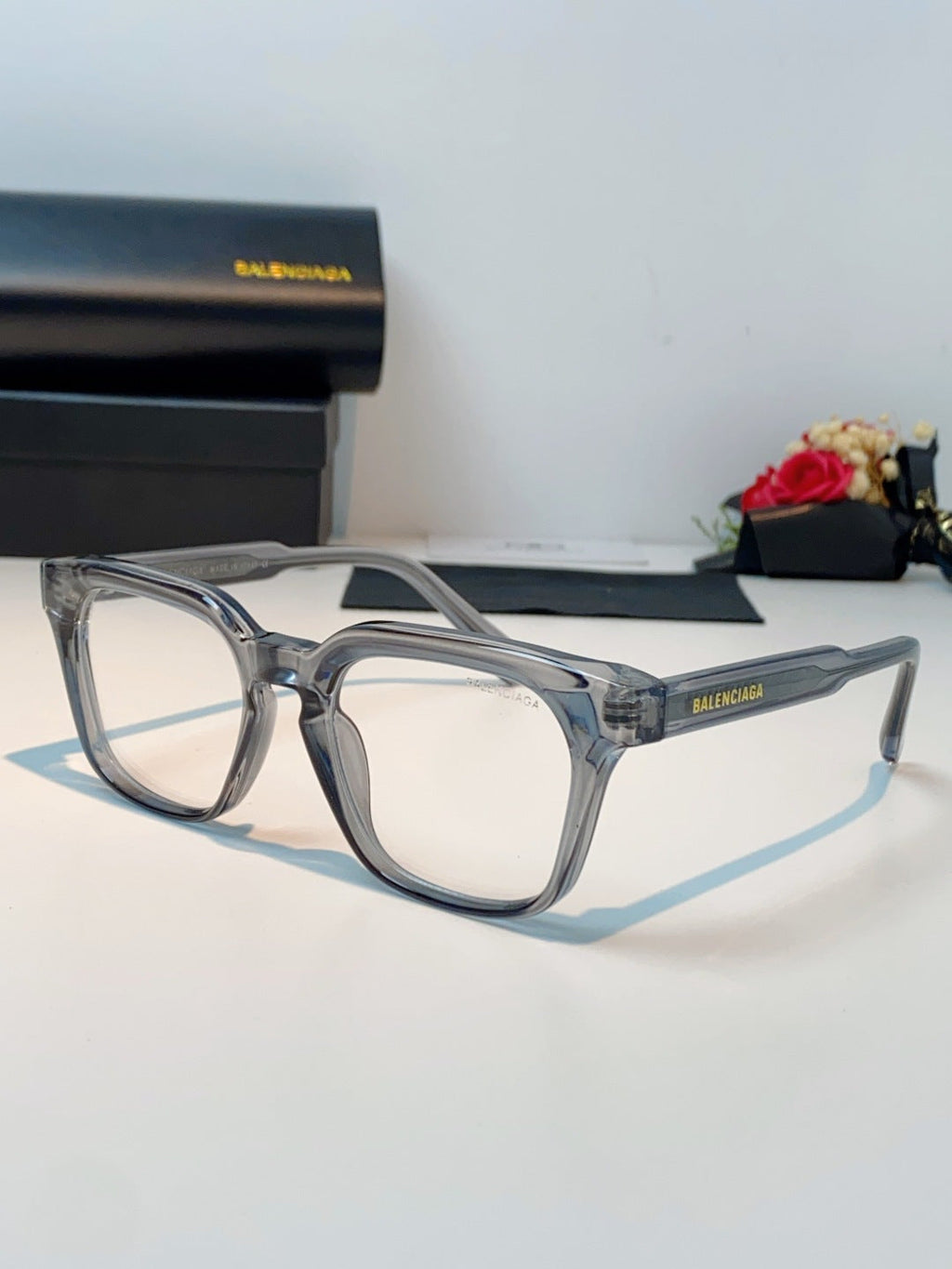 Balenciaga Blue-Light Fashion Gray Lens Sunglasses for Men & Women